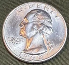 USA - BU 1960-D Silver Washington Quarter - See Pictures