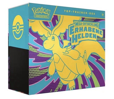 Pokémon Mega Entwicklung Erhabene Helden Top-Trainer-Box Deutsch NEU & SEALED