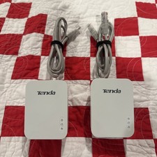 Tenda PH3 AV1000 Powerline Ethernet Adapter Kit 1000Mbps with Gigabit Port USED