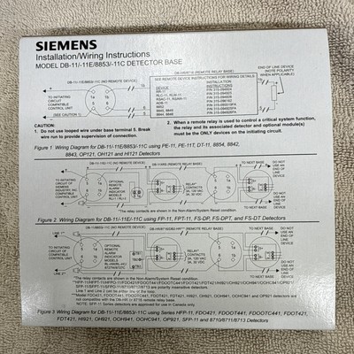 NEW SIEMENS DB-11 FIRE ALARM DB11 DETECTOR BASE 500-094151