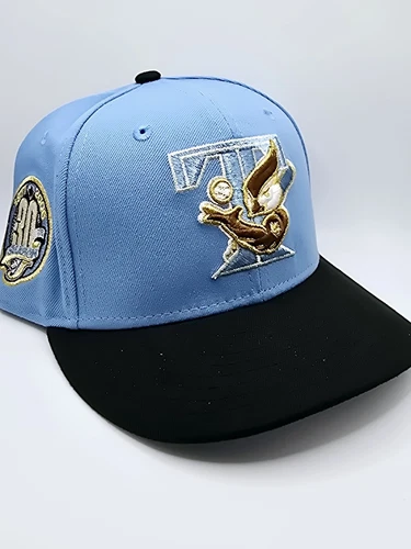 BURDEENS EXCLUSIVE TORONTO BLUE JAYS RAHNNI HAT CLUB NEW ERA FITTED SZ 7