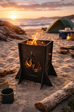 Compact collapsible travel Fire pit (can be personalised)