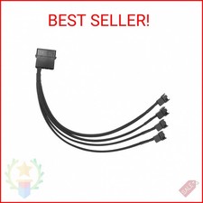 Gavemi Molex to 4 Pin Fan Adapter for 3 Pin 4 Pin PC Case 12V Cooling Fans Molex