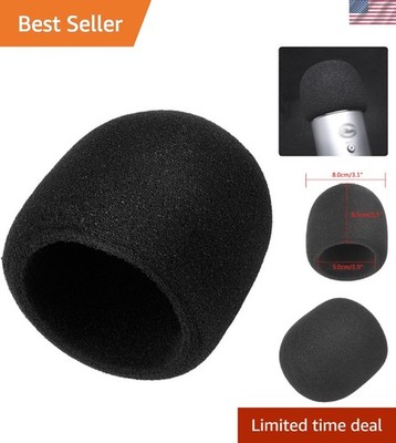 Foam Windscreen for Blue Microphones - Noise Reduction & Dust Protection