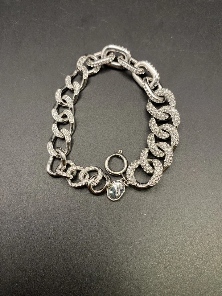 施华洛世奇 Dextera, Pavé, 白色, 镀铑手链 — 第 2/4 张图片