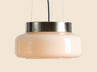 Pendelleuchte Esstisch Braun Glas Wohnzimmer Ø24 Cm GX53 HäNgelampe Esszimmer