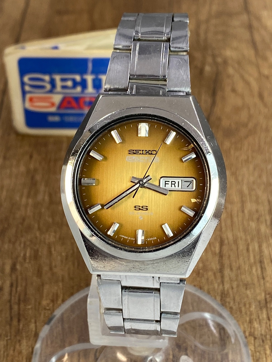 SEIKO5 ACTUS SS 23JEWELS稼働品 Seiko 5 Actus SS vintage automatic 23 jewels Japan mens watch | eBay