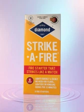 Diamond Strike-a-Fire 8 Fire Starter per box Save on Shipping 2 or More