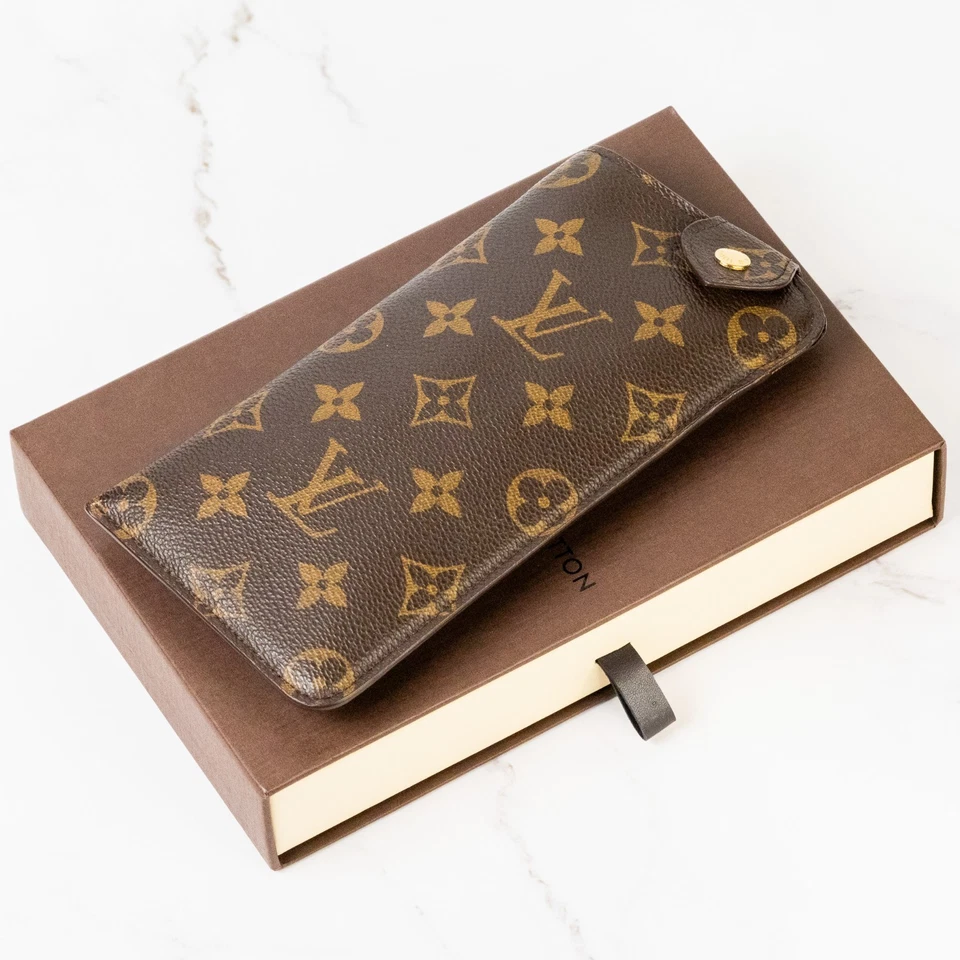 Estuche para gafas LOUIS VUITTON M66544 estuche con monograma una luneta mm con caja marrón auténtico [S] Foto 2 de 4
