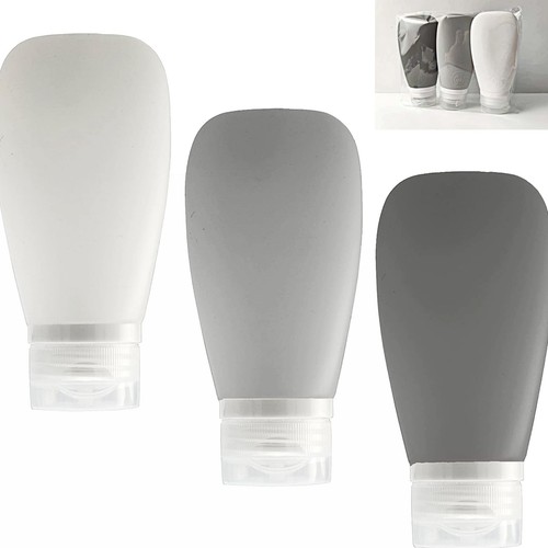 Travel Bottles for Toiletries, TSA Approved 3oz Leak Proof Silicone Refillabl...
