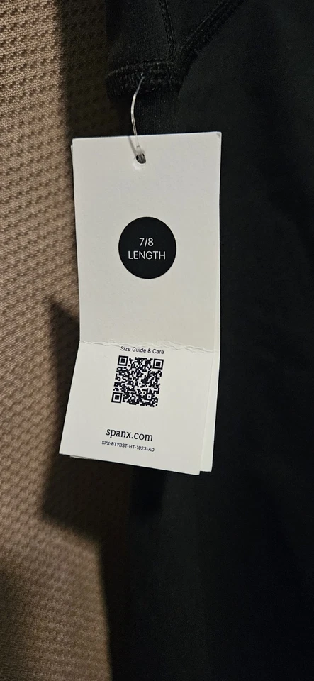 Leggings Spanx Mujer XS Negro Botín Boost 7/8 Bolsillo tiro alto Modelado Foto 4 de 4