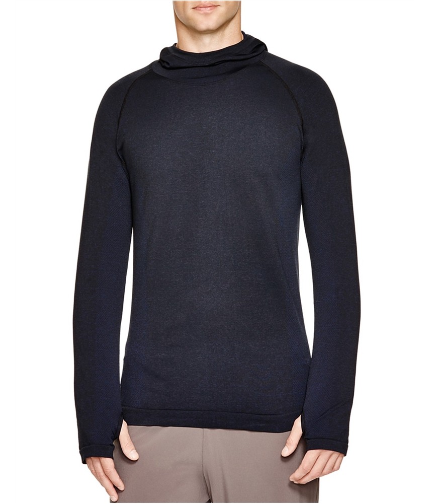 Мужская базовая футболка HPE с капюшоном синяя большого размера 8590₽