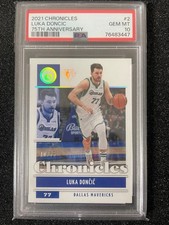2021 Panini chronicles 75th Anniversary Luka Doncic Dallas Mavericks/75 Graded#2