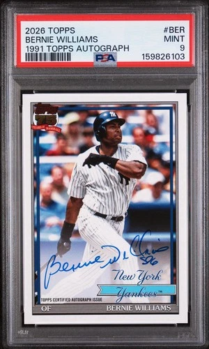 2026 Topps Series 1 Bernie Williams Red Foil (RAW)