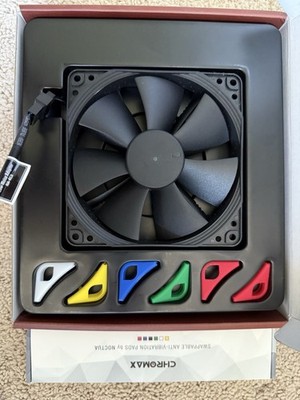 Noctua NF-F12 PWM Chromax Premium Quiet Fan, Chromax Black