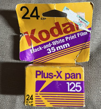 Kodak Plus-X Pan 35mm/135 Black White Print Film 125 ISO 24 Exp PX 135-24