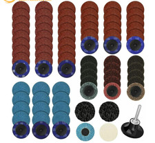 71 PCS 2 inch Quick Change Sanding Disc Set R-Type W/ 1/4 Holder Die Grinder