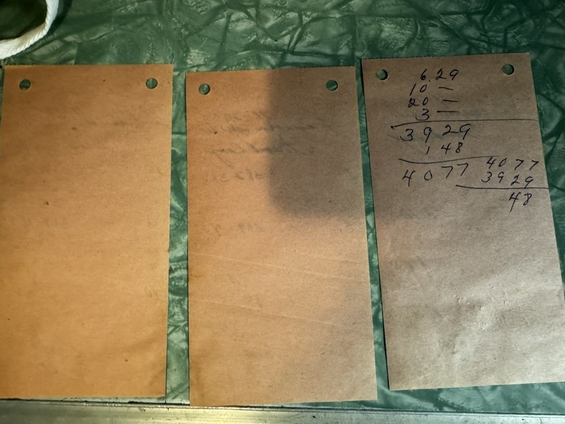 1957 Hamms Beer Delivery Driver Receipts  French Camp Ca. 