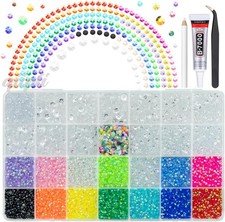 Transparent Clear Resin Rhinestones W B7000 Glue for Crafting Bedazzling 2Mm-6Mm