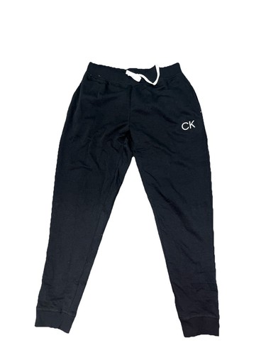 Pantaloni da jogging donna neri CALVIN KLEIN Sleep Lounge NUOVI taglia S - Foto 1 di 1