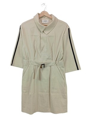 BA&SH Shirtkleid Damen Kleid Gr. DE 36 wollweiß Casual-Look
