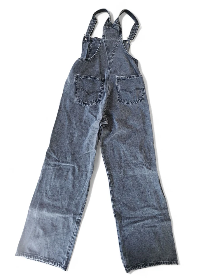 Silvertab Levi's Skate Streetwear Inspired Black Overall Bibs M Slight Distress - Image 4 of 4