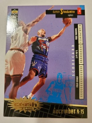 Damon Stoudamire #C 26 Dec 9-15 French GOLD 1996-97 Crash the Game  Card NMM