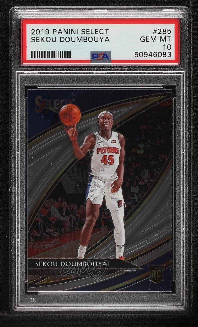 2019-20 Panini Select Courtside Sekou Doumbouya #285 PSA 10 GEM MT Rookie RC 4f5