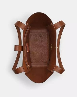 NWT Coach Hadley Turnlock Tote Bag CCC76 Suede Leather /sienna | eBay