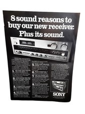 1976 Sony STR-6800SD Stereo Receiver Vintage Print Ad Dolby Hi-Fi Audio