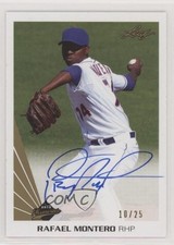 2013 Leaf Memories Auto Gold 10/25 Rafael Montero #A-RM1 Auto 0a17