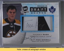 2008 Upper Deck The Cup Rookie Draft Boards /25 Tuukka Rask #DB-TR Auto READ g0y
