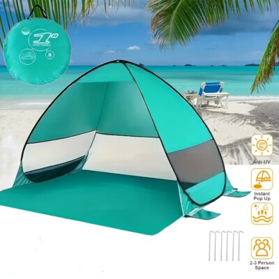 2 Person Pop Up Beach Tent Fold Sun Shade Shelter Outdoor Camping Fishing Canopy
