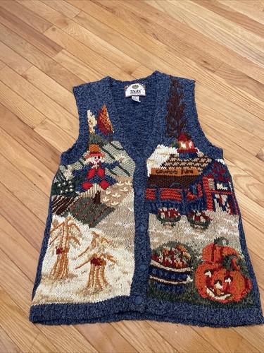 vintage pumpkin sweater