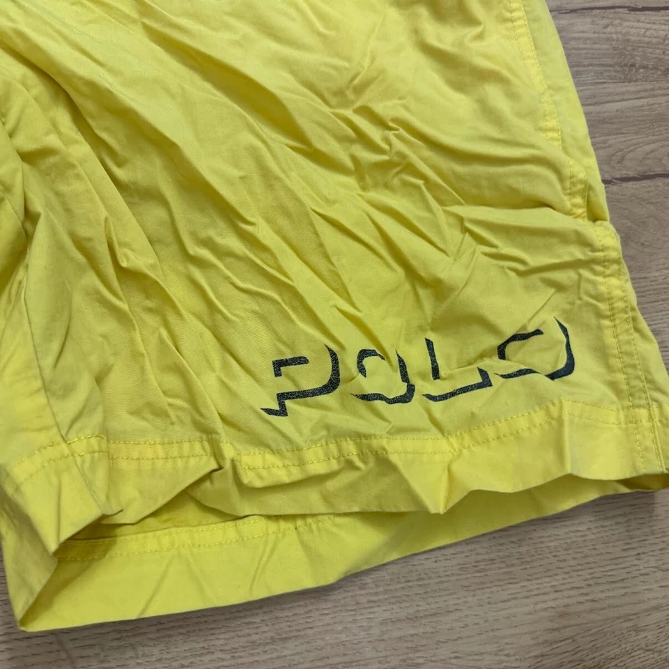 Baús de natação Polo Sport Ralph Lauren masculino forrado de malha amarela médio - Imagem 2 de 4