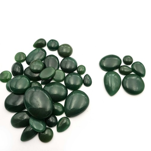 Natural Aventurine Cabochon Mix Shape Loose Gemstone Lot 12*15-28*37 MM 107 CT - Picture 2 of 5