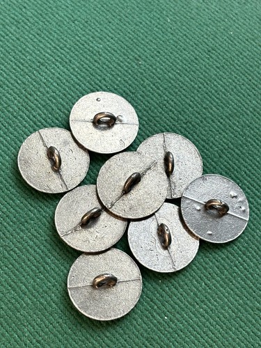 Vintage Pewter Buttons 8 ❄️ Tinn-Per Marit Design 3/4” Norway - Picture 6 of 7