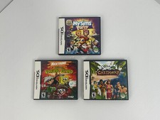 Nintendo DS Games Sim 2 Castaway , My Sims Party & Volcano Island Lot of 3 Games