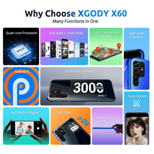 New 6.5" Factory Unlocked Cell Phone 32GB Android Smartphone Dual SIM 8 Core LTE - Picture 7 of 37