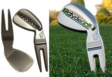 Glyde Golf Divot Tool / Pitch Mark Repairer Fork - Wedge Shaped