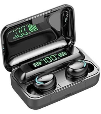 TWS BTH-F9-5 TRUE WIRELESS SMART TOUCH EARBUDS WITH POWER BANK EASY PAIR