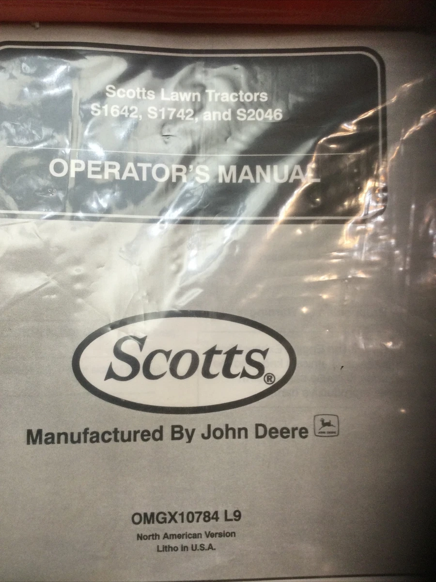 Scotts S1642 Manual PDF Manual Transmission Tractor, 52 OFF