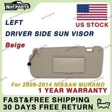 Left Driver Side Sun Visor W/ Light Fits for  Nissan Murano2009-2014 96401-1AA1B