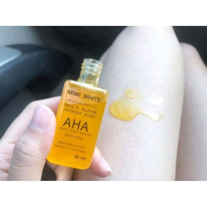 5 pcs MIMI AHA Body Serum make your Skin Aura Smooth Radiant 30ml