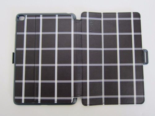 Speck Products StyleFolio Case for iPad mini 4 Black and White Windowpane Plaid - Picture 6 of 8