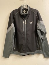 Cat Caterpillar Logo Elevate Women's Plus Size 2x Workwear Full Zip Black Jacket
