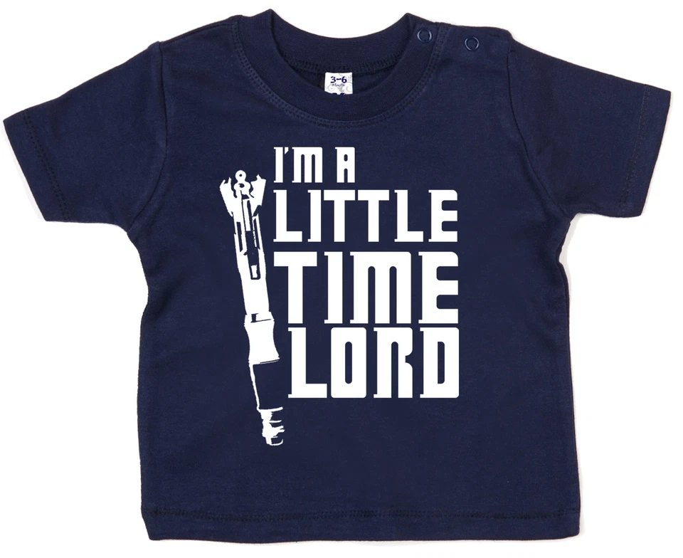 IMAGE IS EVERYTHING Doctor Who T-Shirt "I'm a Little Time Lord" Baby Timelord Sonic Screwdriver