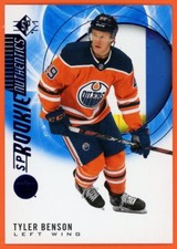 2020-21 Upper Deck SP Rookie Authentics Tyler Benson RC Edmonton Oilers #122