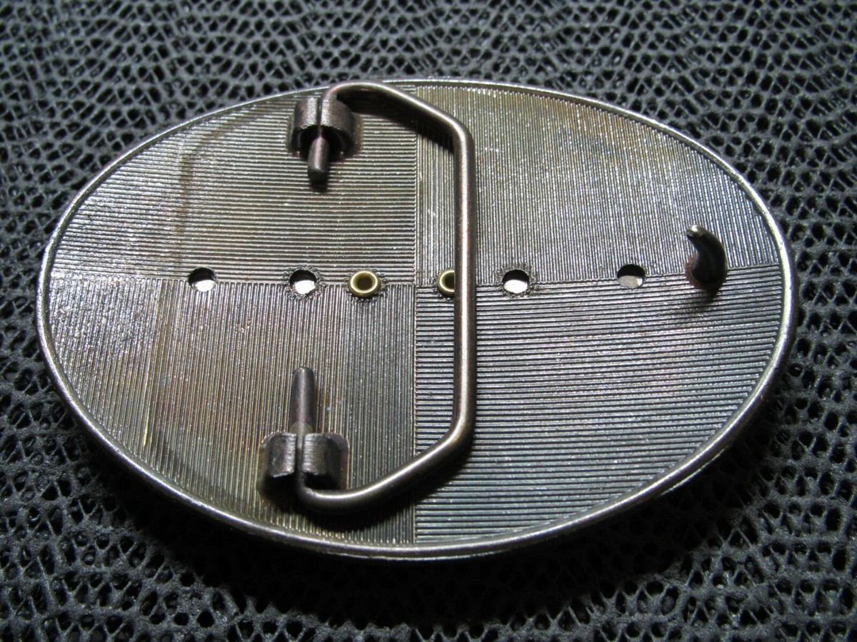 Vintage Belt Buckle  Red Speckled Agate Cowboy Cowgirl Western Equestrian 80s Belt Buckle with Black & Red Rose, Gothic Western Cowboy  main image 4