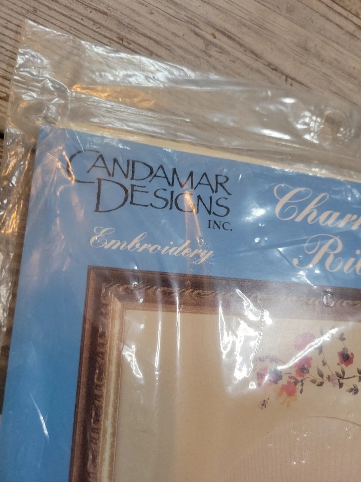 Candamar Designs Charming Ribbons Watering Can Stitch Kit 80266 Includes Mat - Image 2 of 4